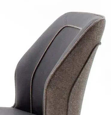 MCA furniture  Schwingstuhl, Barhocker Aberdeen braune Bezugkombination & anthrazitfarbenes Gestell