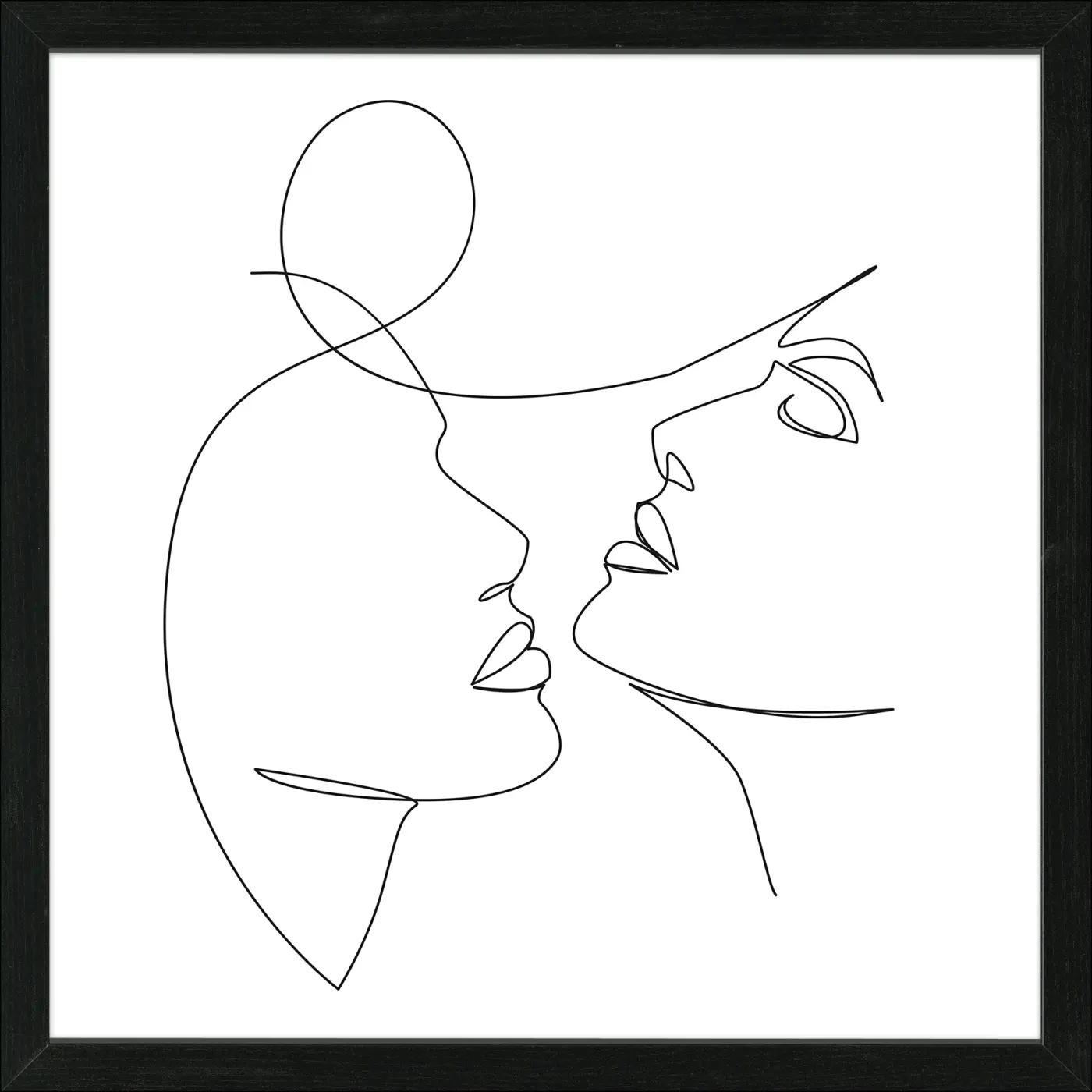 ProArt  Scandic-Living Line-Art-Faces V schwarz-weiß