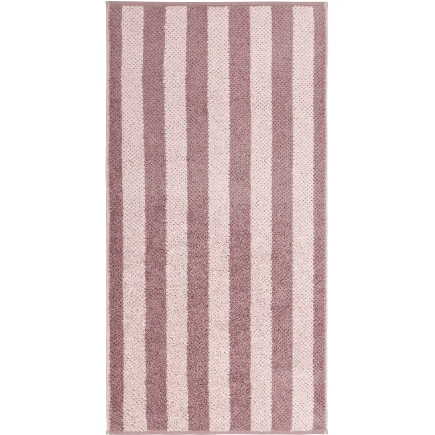 Cawö Handtuch Pure Streifen vintage rose 50/100 cm