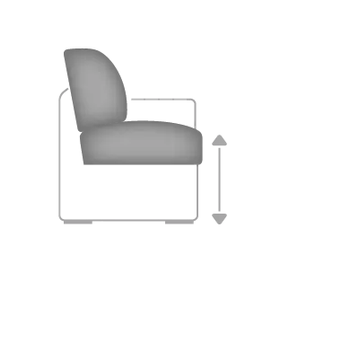 Polipol Sessel OS-PP1113 grau ca. 90 cm Polipol Sessel OS-PP1113 grau ca. 90 cm