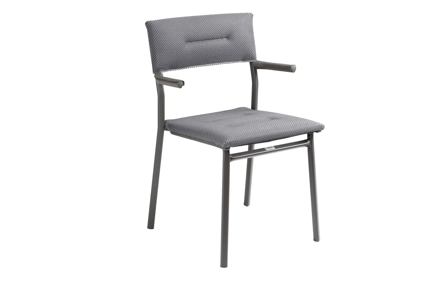 Lafuma Dining Stuhl mit Armlehne silver 58 x 85 cm