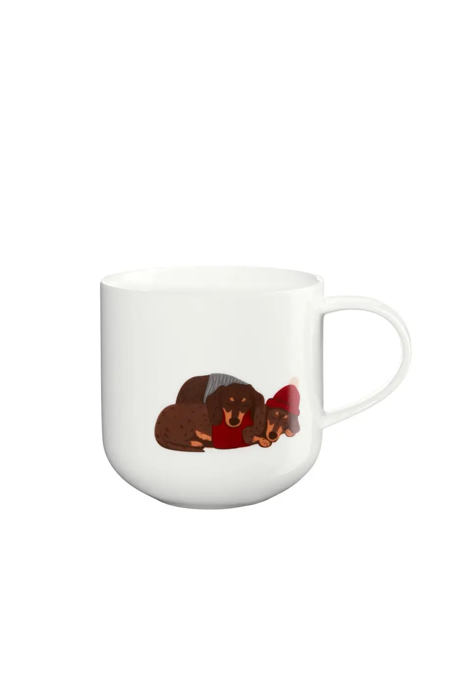 ASA Henkelbecher  xmas Motiv glänzend D. 9,2 cm, H. 9,5 cm, 0,4 l.