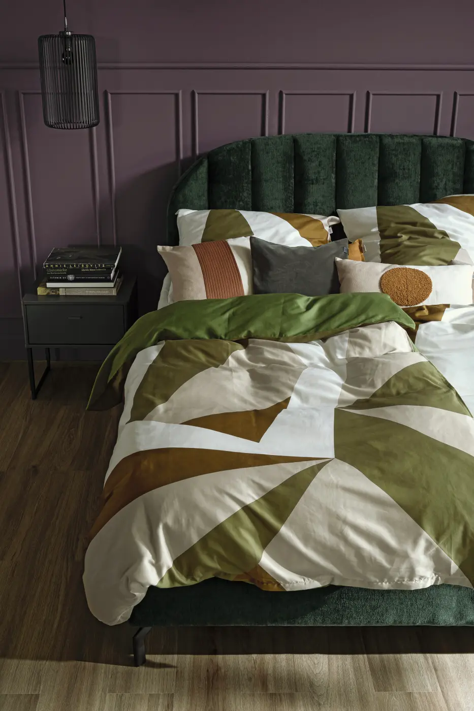 Schöner Wohnen Bettwäsche Satin Grafisch grün 135x200cm