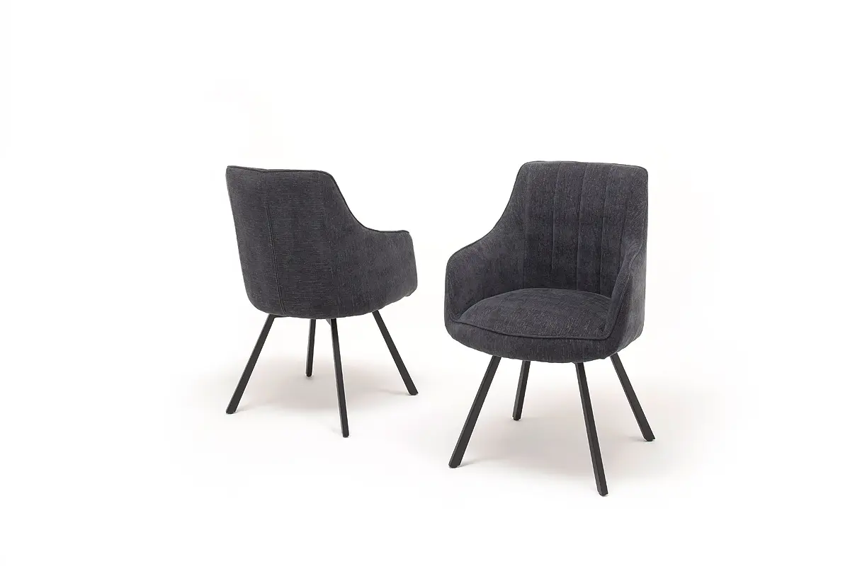 MCA furniture  Vierfußstuhl Sassello Antrhazit