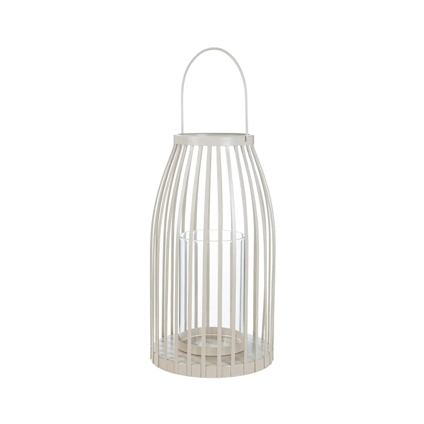 Gilde Windlicht Tammo beige H 30 x Ø 16.5 cm
