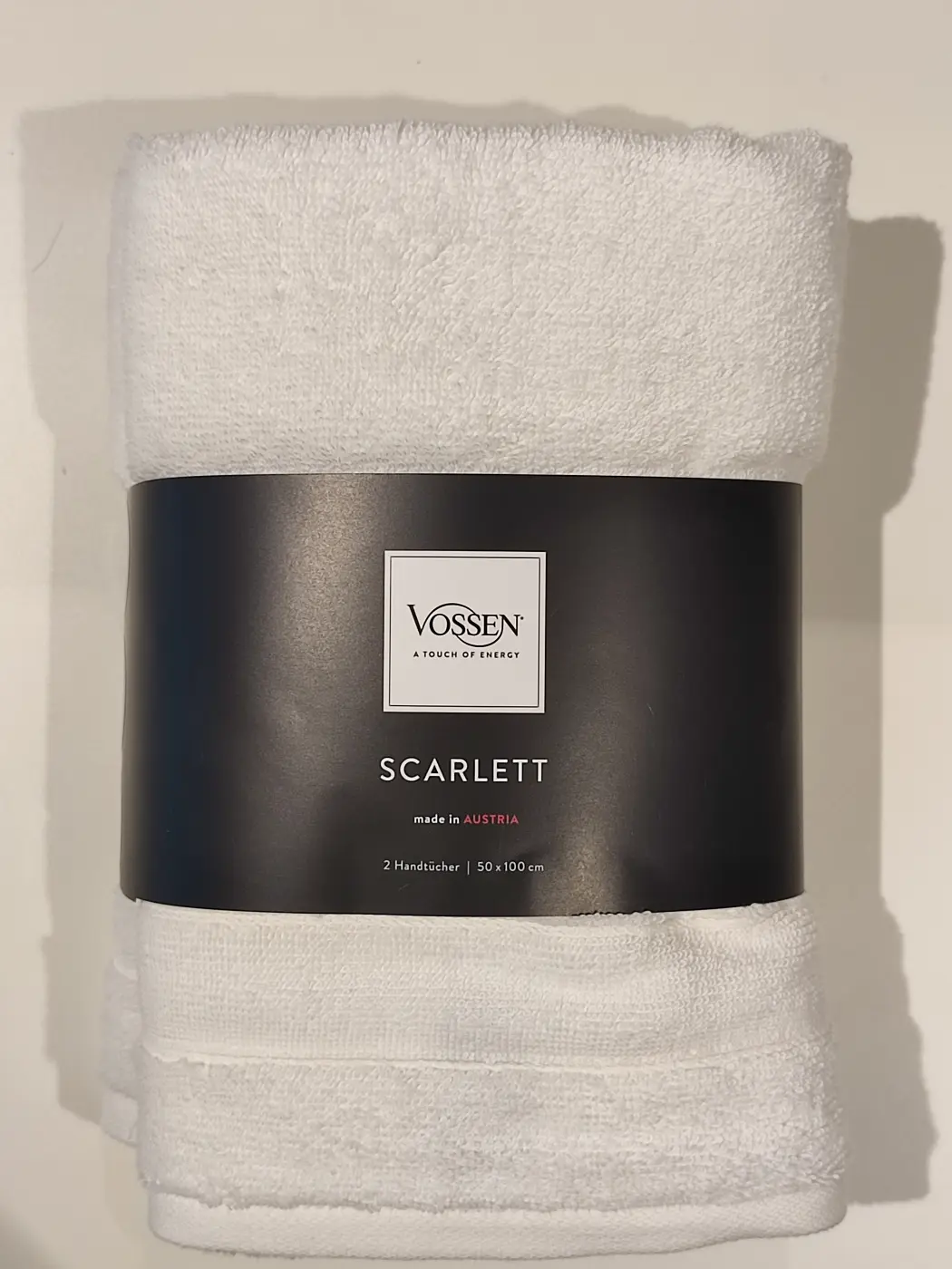 Vossen Handtuch 2er Set Scarlett weiß 50 x 100 cm
