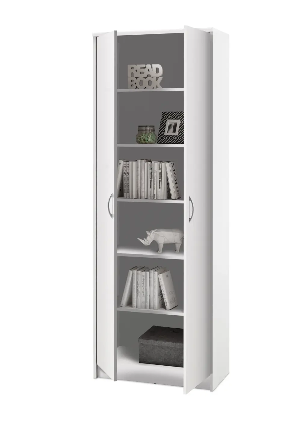 BegaConsult  OPTIMUS Hochschrank Weiß BHT ca.  72x198x35 cm