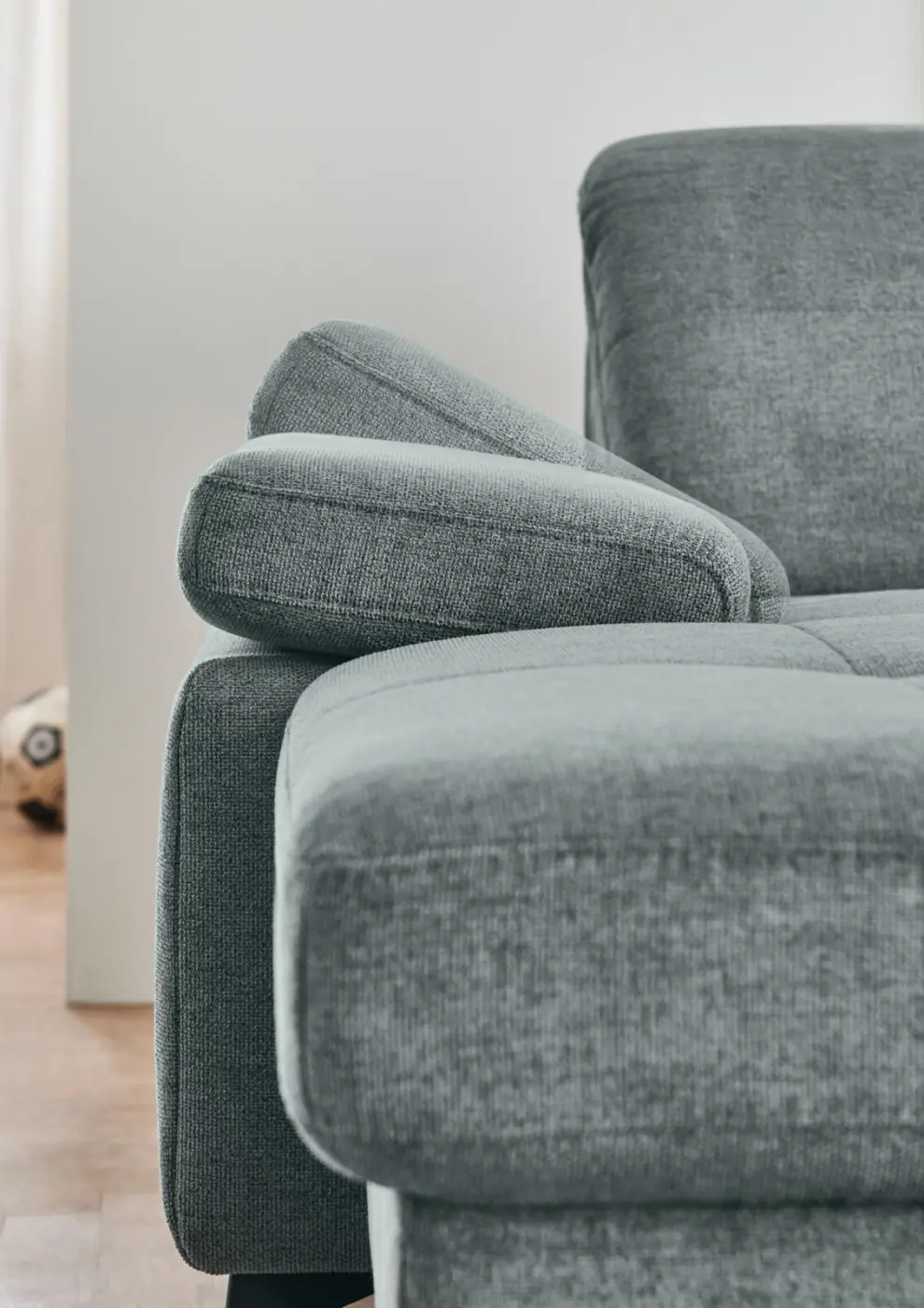 Megapol Wohnlandschaft mit Funktionen MM-MP1206 hellgrau ca. 198 x 351 x 259 cm