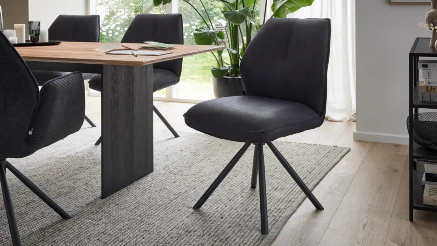 Interliving Polsterstuhl  IL5116 schwarz