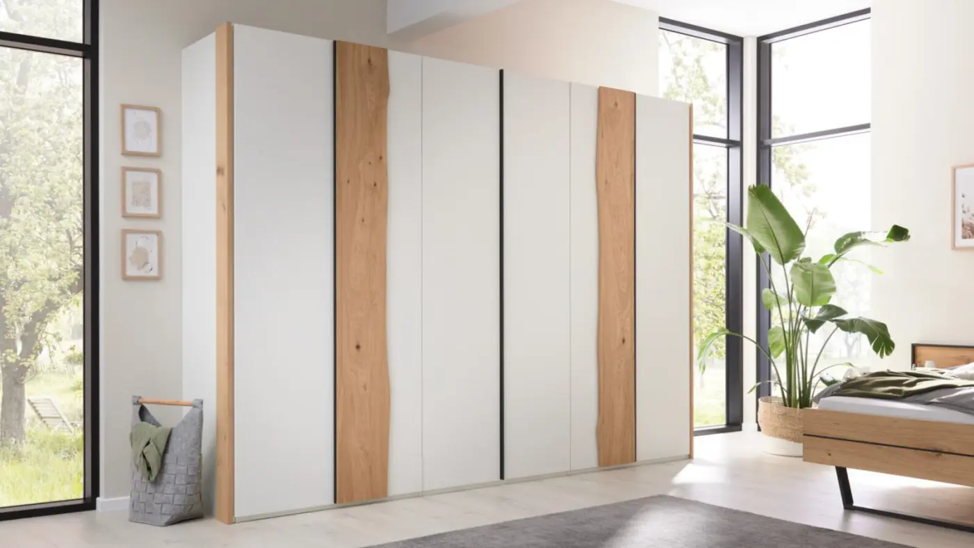 Interliving  Schlafzimmerkombination mit Zubehör Serie 1031 polarweiß 