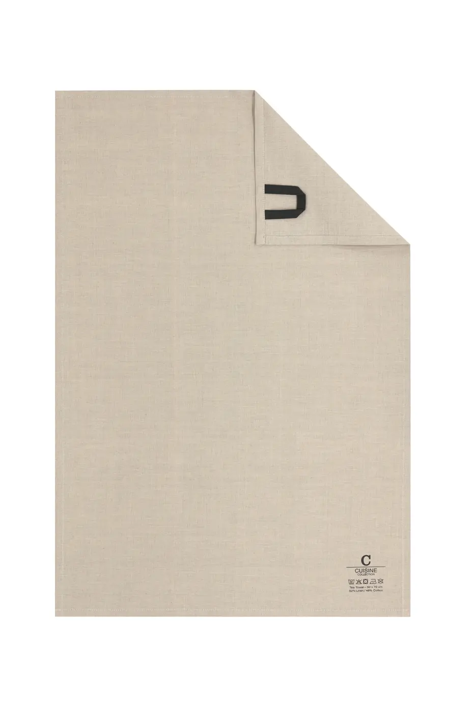 Cawö Home Geschirrtücher Cuisine Nature Uni leinen 50x70 cm