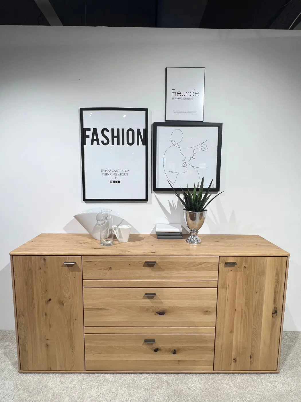 MCA Sideboard Freeport  Eiche teilmassiv ca. 185 x 90 x 44cm