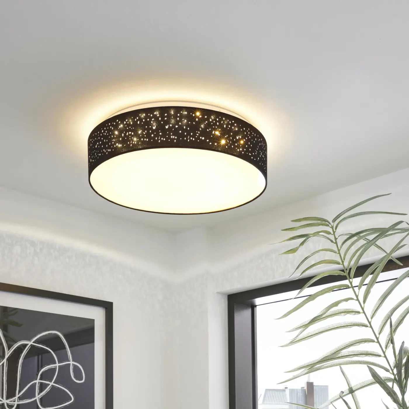 Interliving Deckenleuchte IL 9335 Schwarz